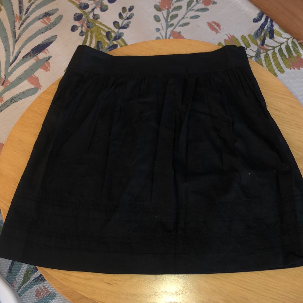 Loft Black Linen Skirt